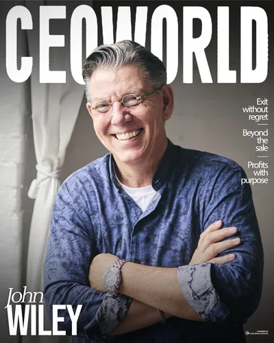 CEO World magazine cover featuring John Wiley
