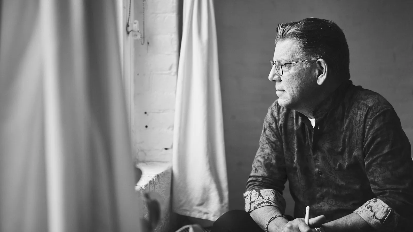 John Franklin Wiley, black and white portrait