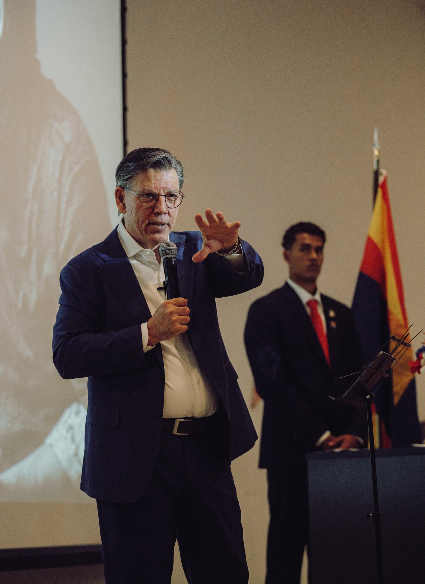 John Franklin Wiley speaking at American Legion Arizona Boys State opening night, University of Arizona, May 31, 2026