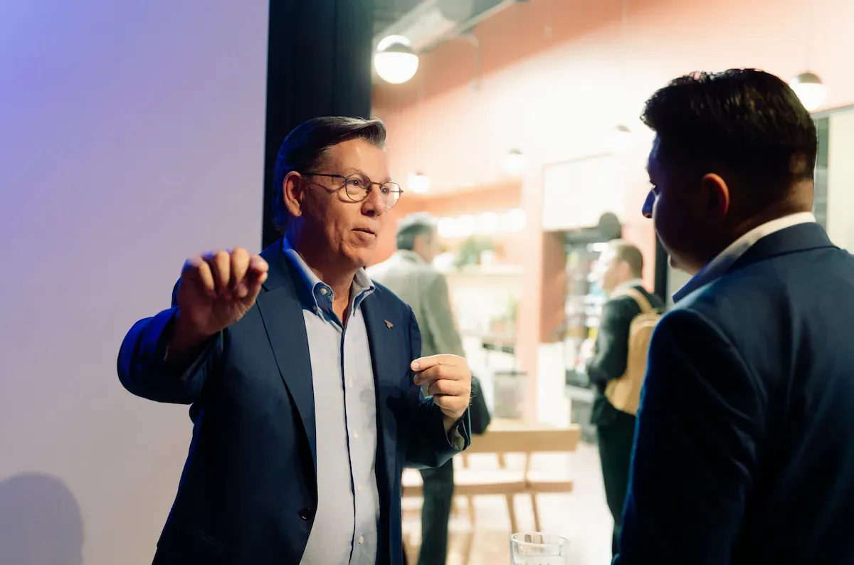 John Franklin Wiley in one-on-one conversation