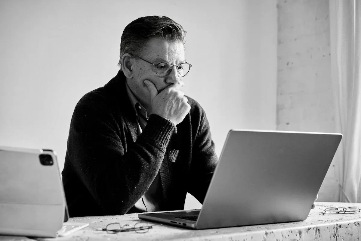 John Franklin Wiley in reflection