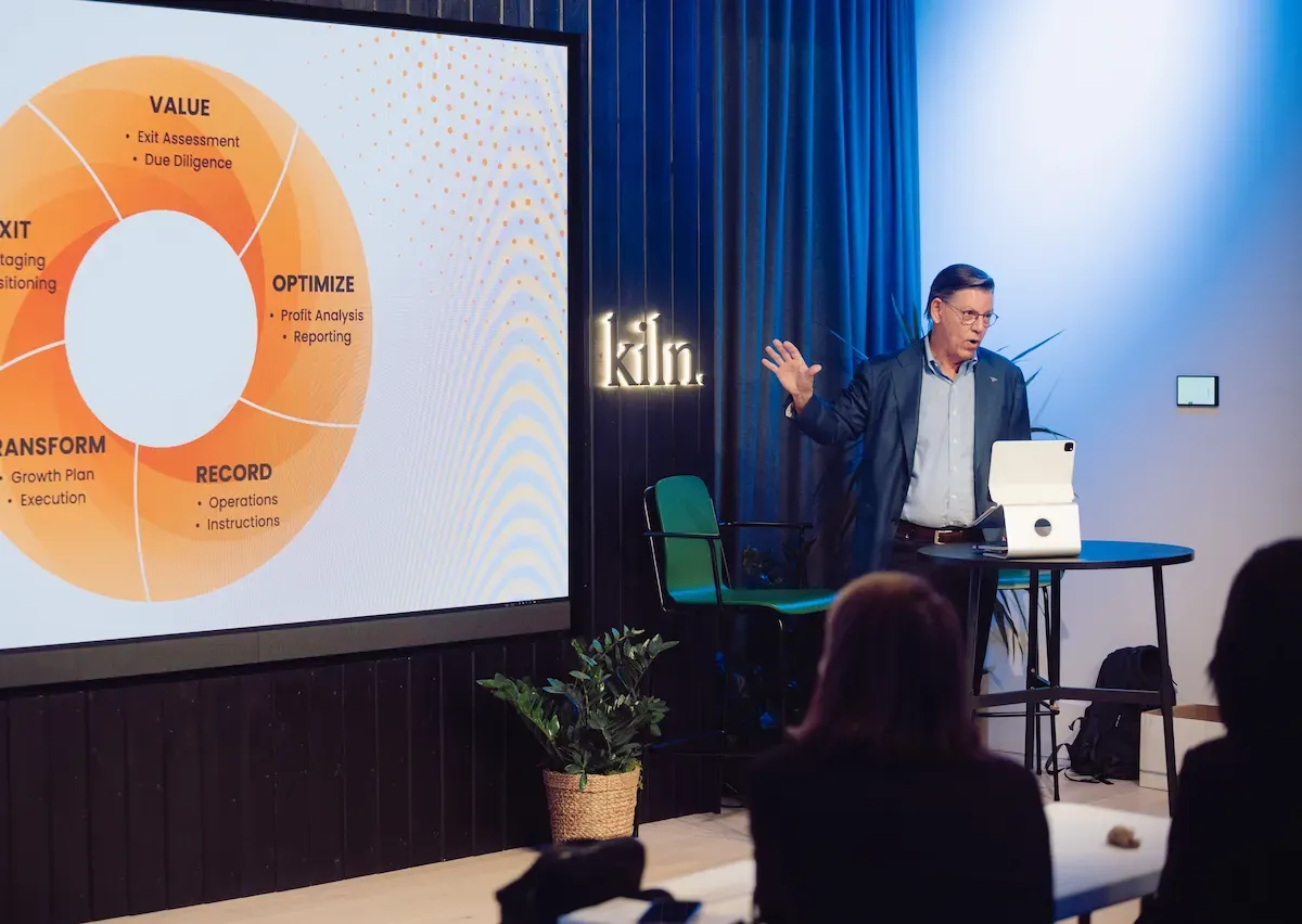 John Franklin Wiley presenting exit strategy framework